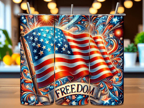 Download Freedom American Flag Fourth Tumbler PNG - Png Collection