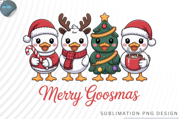 Download Funny Christmas PNG Silly Goose Design - Png Collection