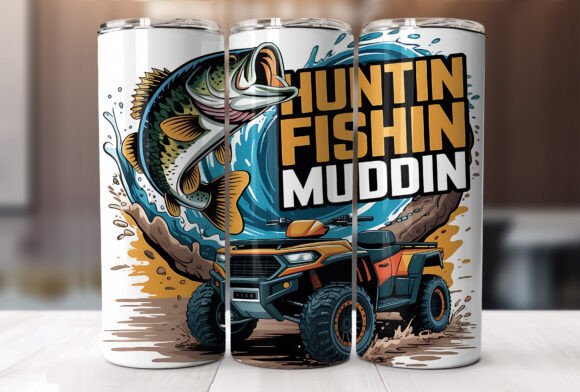 Download Country Life Hunting Fishing Tumbler PNG - Png Collection