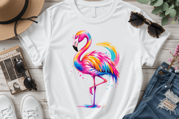Download Colorful Flamingo Tropical Bird PNG - Png Collection