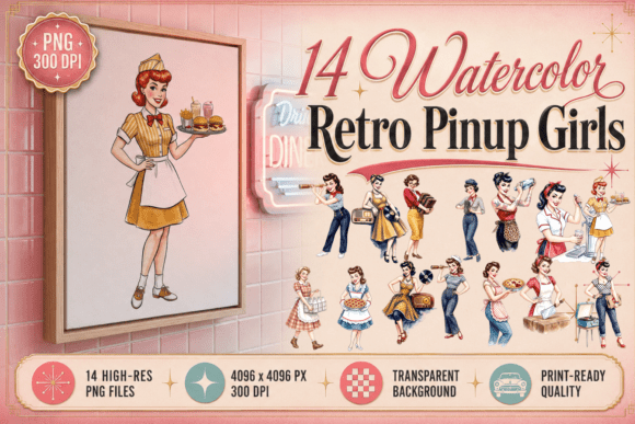 Download Retro Pinup Girl Clipart Rockabilly PNG - Png Collection
