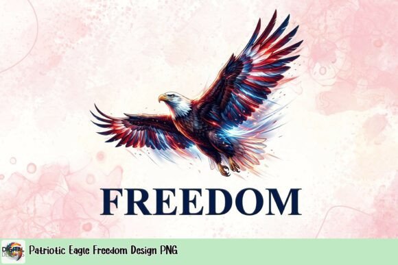 Download Patriotic Eagle Freedom Design PNG - Png Collection