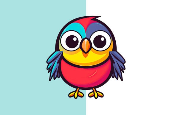 Download Cute Bird Illustration PNG - Png Collection