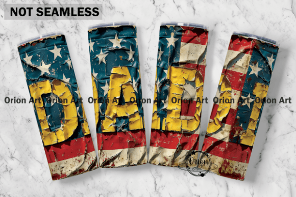 Download Dad USA American Flag Tumble Wrap PNG - Png Collection