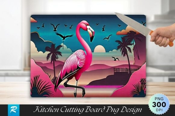 Download Flamingo Cutting Board Sublimation PNG - Png Collection