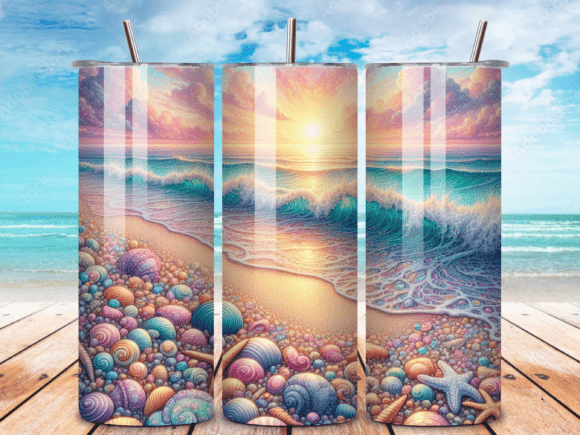 Download Beach Tumbler Wrap Tumbler Wrap PNG - Png Collection
