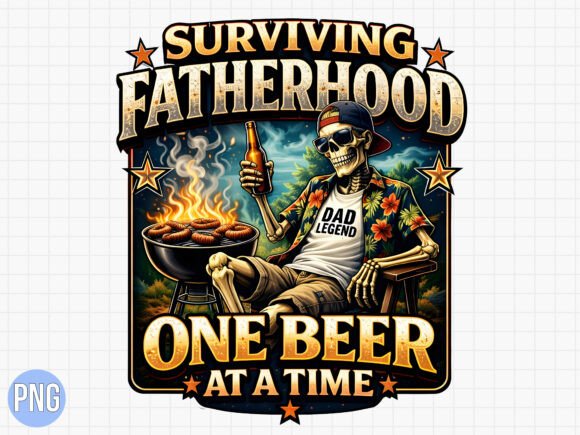Download Surviving Fatherhood Beer Grill DAD PNG - Png Collection