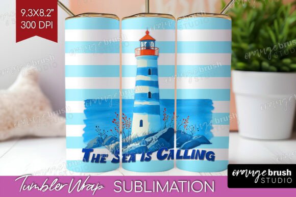 Download Lighthouse Nautical Tumbler Wrap PNG - Png Collection
