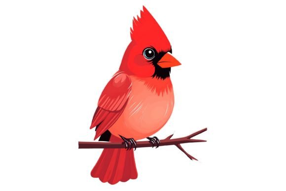 Download Cardinal Bird Illustration Png - Png Collection