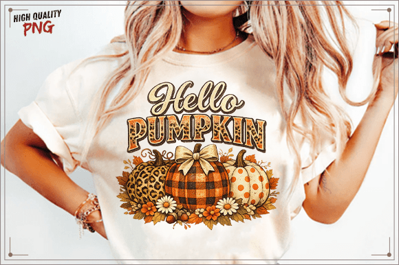Download Hello Pumpkin PNG, Fall Floral Bow PNG - Png Collection