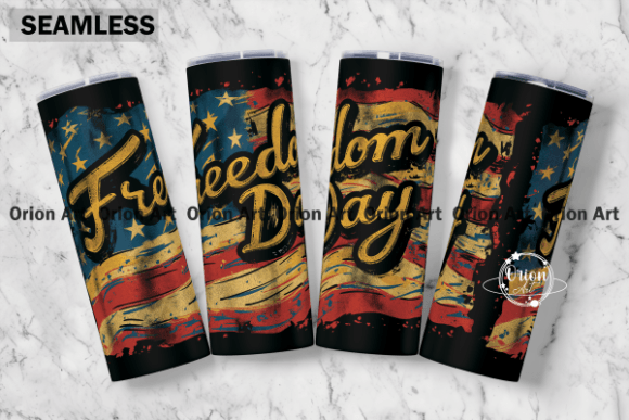 Download Freedom Day USA Flag Tumbler Wrap PNG - Png Collection