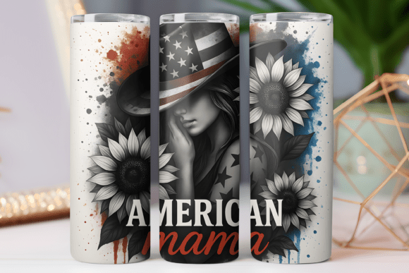 Download American Mama Patriotic Tumbler Wrap Png - Png Collection