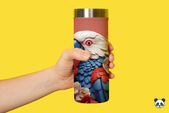 Download Patriotic 3D Parrot Tumbler Wrap Png 1 - Png Collection