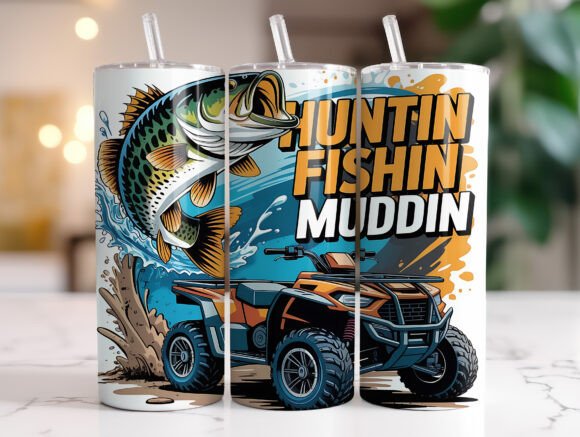 Download Country Life Hunting Fishing Tumbler PNG - Png Collection