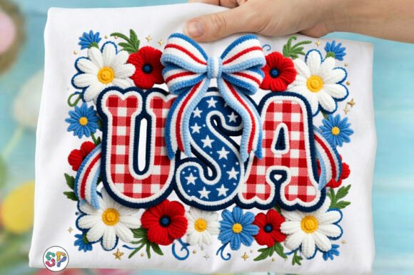 Download Faux Yarn USA Floral Coquette Shirt Png - Png Collection