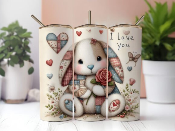 Download Valentine's Day Animal Tumbler Wrap PNG - Png Collection