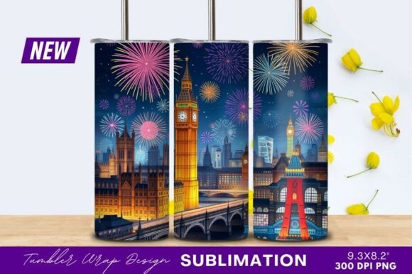 Download London Skyline with Fireworks PNG - Png Collection