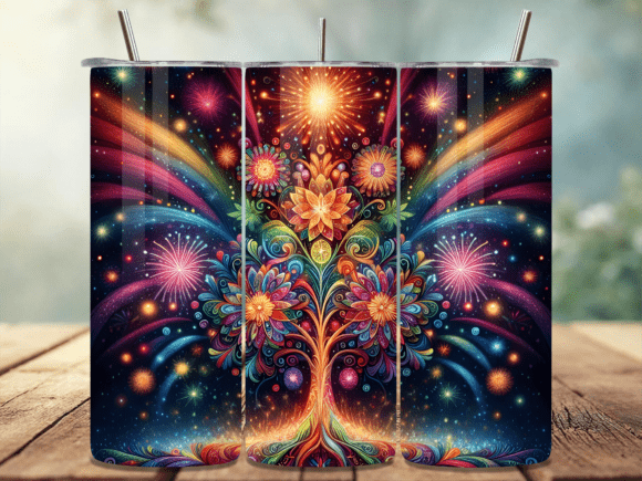 Download Flower Fireworks Celebration Tumbler PNG - Png Collection
