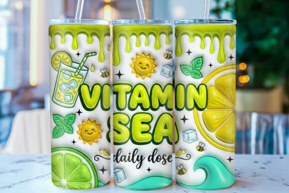 Download 3D Inflated Summer Tumbler Wrap PNG - Png Collection