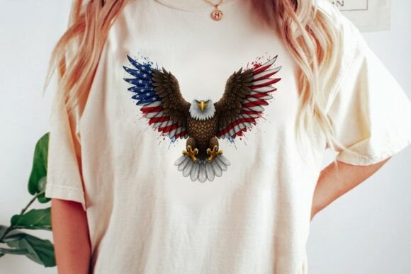 Download American Flag Eagle Wings Spread Png - Png Collection
