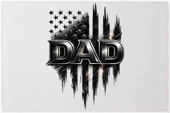Download Patriotic Dad American Flag Graphic PNG - Png Collection