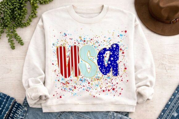 Download USA Patriotic Glitter Design PNG - Png Collection