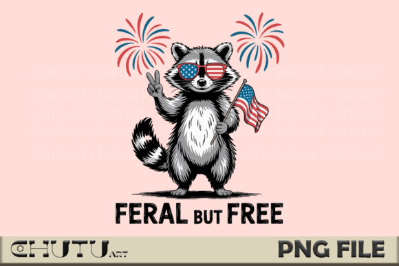 Download Feral but Free PNG - USA Raccoon Art - Png Collection
