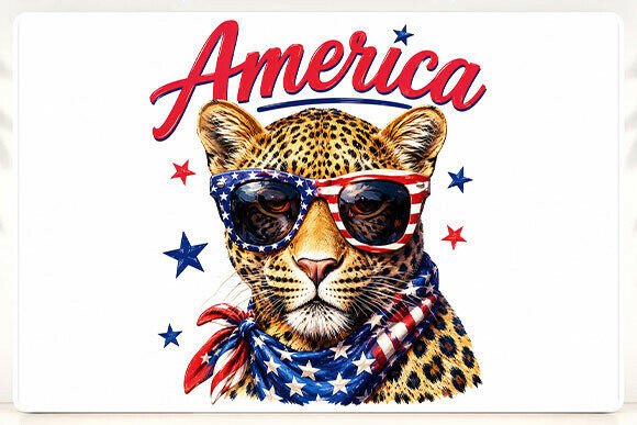 Download Patriotic Leopard PNG - Png Collection