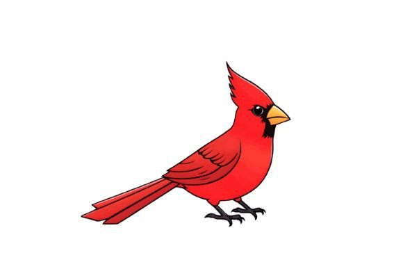 Download Cardinal Bird Illustration Png - Png Collection