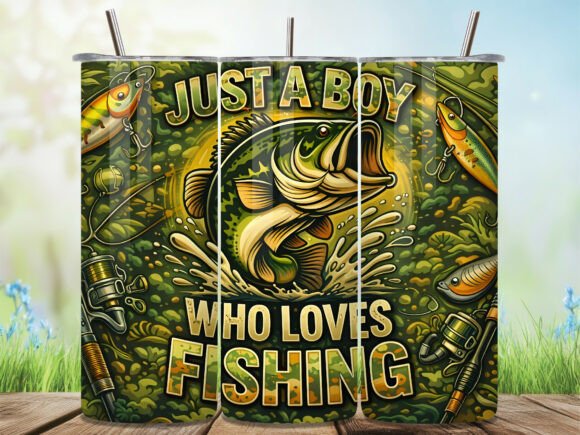 Download Just a Boy Who Loves Fishing Tumbler Png - Png Collection