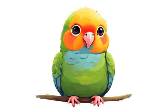 Download Cute Bird Illustration Png - Png Collection