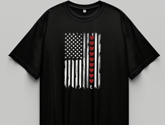 Download American Flag Heart Png, Distressed Flag - Png Collection
