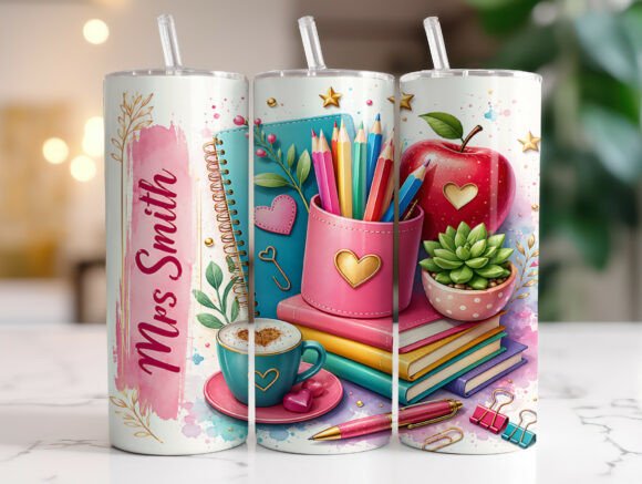 Download Teacher Tumbler Wrap PNG Sublimation - Png Collection