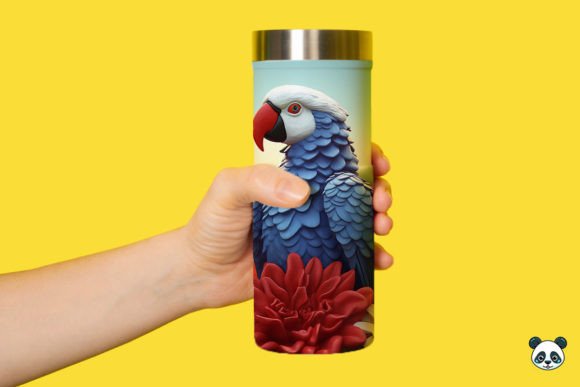Download Patriotic 3D Parrot Tumbler Wrap Png 3 - Png Collection