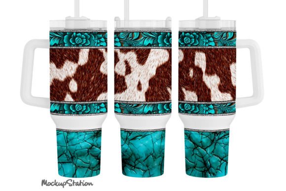 Download Western 40 Oz Quencher Tumbler Wrap PNG - Png Collection