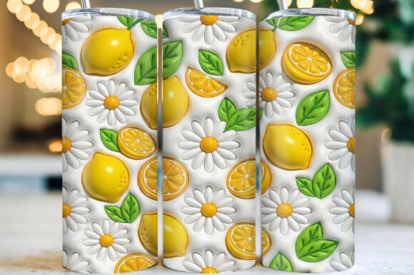 Download Lemon Summer Tumbler Wrap PNG - Png Collection