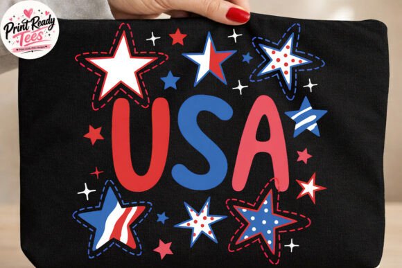 Download USA Star Pattern Bold PNG T-shirt Design - Png Collection