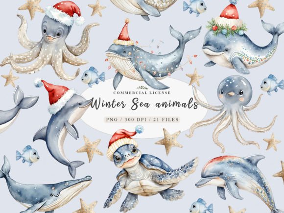 Download Sea Turtle Christmas, Arctic Animals Png - Png Collection