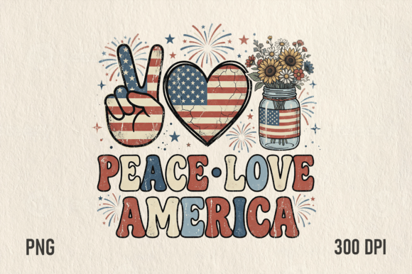 Download Peace Love America Patriotic PNG - Png Collection