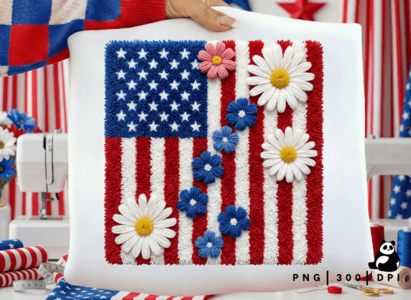 Download Faux Yarn American 4th of July Png - Png Collection