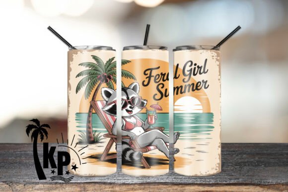 Download Feral Girl Summer Tumbler Wrap PNG - Png Collection