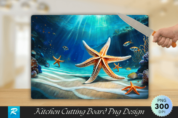 Download Starfish Cutting Board PNG Design - Png Collection