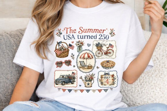 Download The Summer USA Turned 250 PNG Vintage - Png Collection