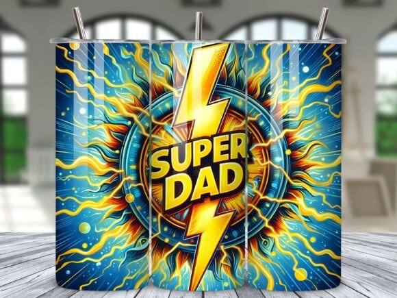 Download Super Dad Tumbler Wrap Sublimation PNG - Png Collection