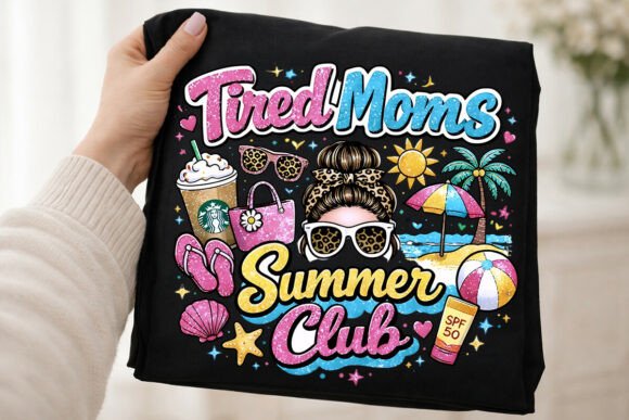 Download Tired Moms Summer Club PNG Beach Mom PNG - Png Collection