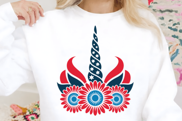 Download Patriotic Unicorn Flower PNG Clipart - Png Collection