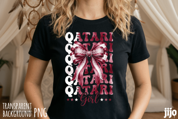 Download Qatar Girl Bow Patriotic PNG - Png Collection