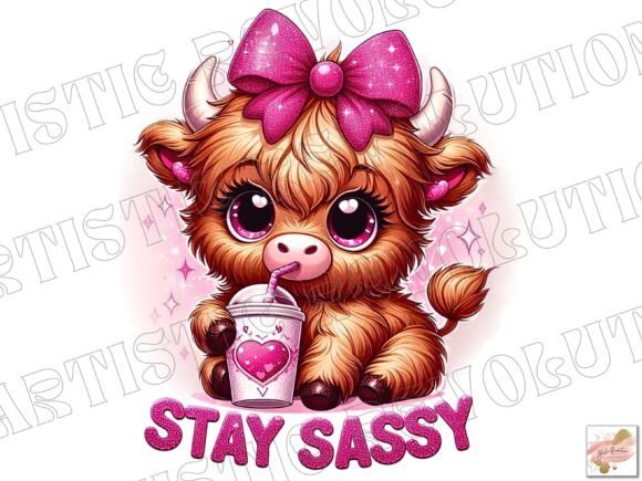 Download Baby Highland Cow Png - Sassy Girly Png - Png Collection