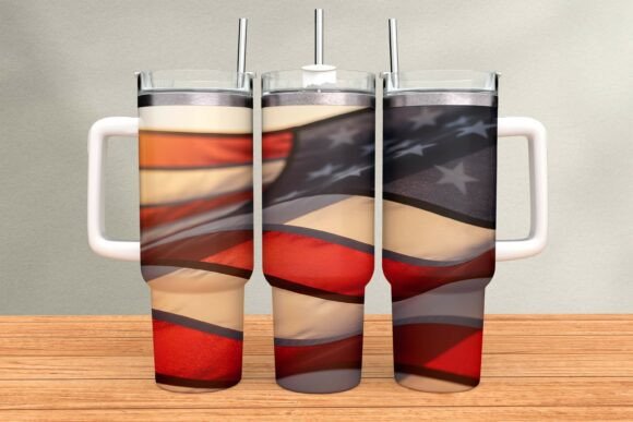 Download Waving American Flag Tumbler Wrap PNG - Png Collection