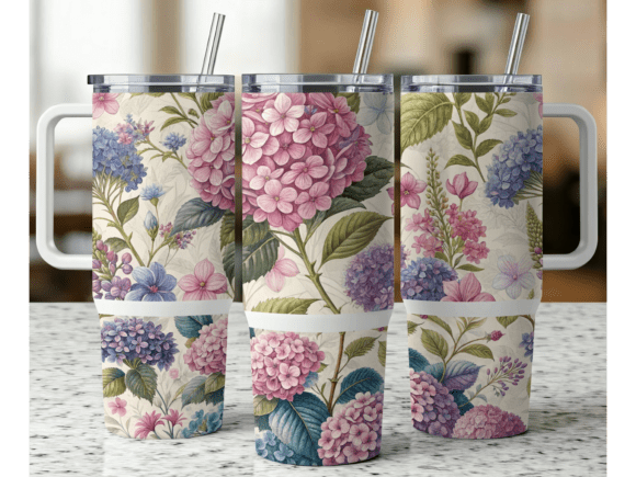 Download Floral 40oz Tumbler Wrap PNG - Png Collection
